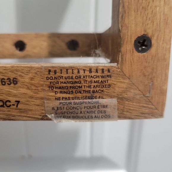 Pottery Barn Farmhouse Boho Wall Mounted Space Saving Jewelry Organizer Mango - Picture 12 of 16